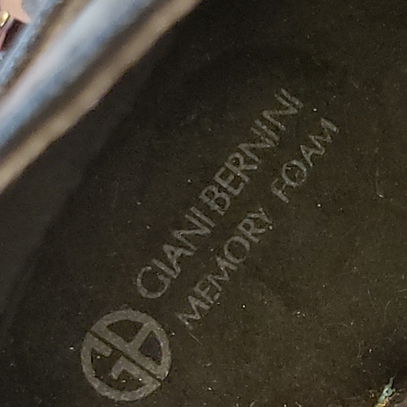 Giani Bernini black wedge-heeled ankle boots size 5½ - Picture 6 of 10